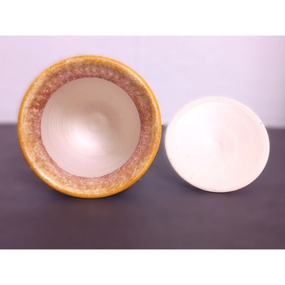 Vintage Minoan Style Pottery Made in Greece Dolphin Ocean Motif Urn Pot with Lid - Picture 5 of 6